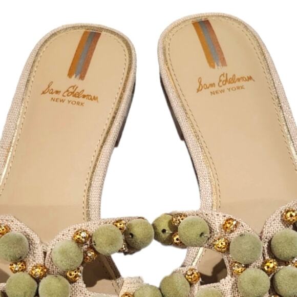 Sam Edelman Bay Embellished Slide Flat Sandal Size 7.5 - Picture 11 of 12